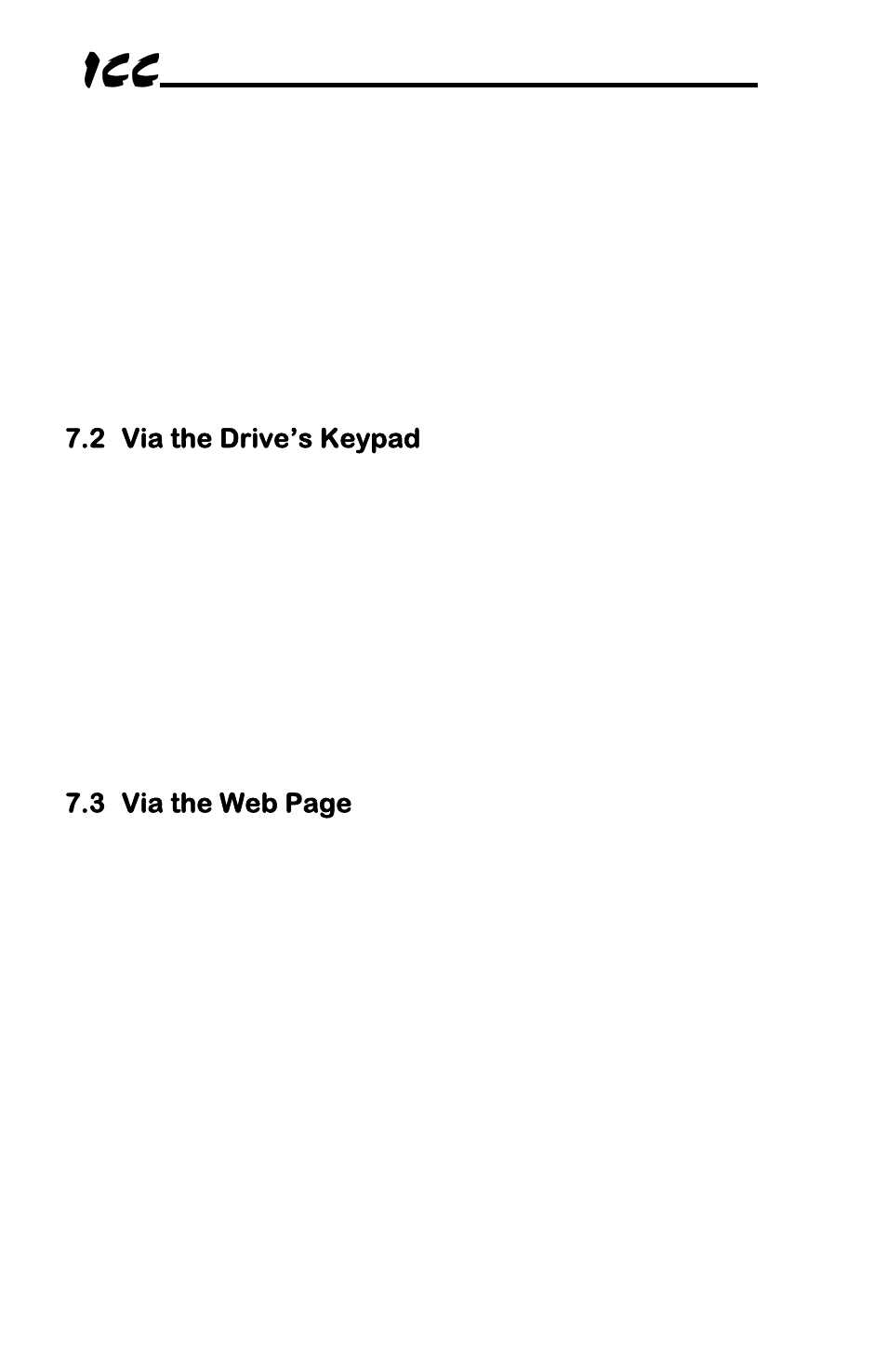 2 via the drive’s keypad, 3 via the web page | Toshiba Multiprotocol Ethernet Interface for Toshiba G9/VFAS1 Adjustable Speed Drives ASD-G9ETH User Manual | Page 21 / 116