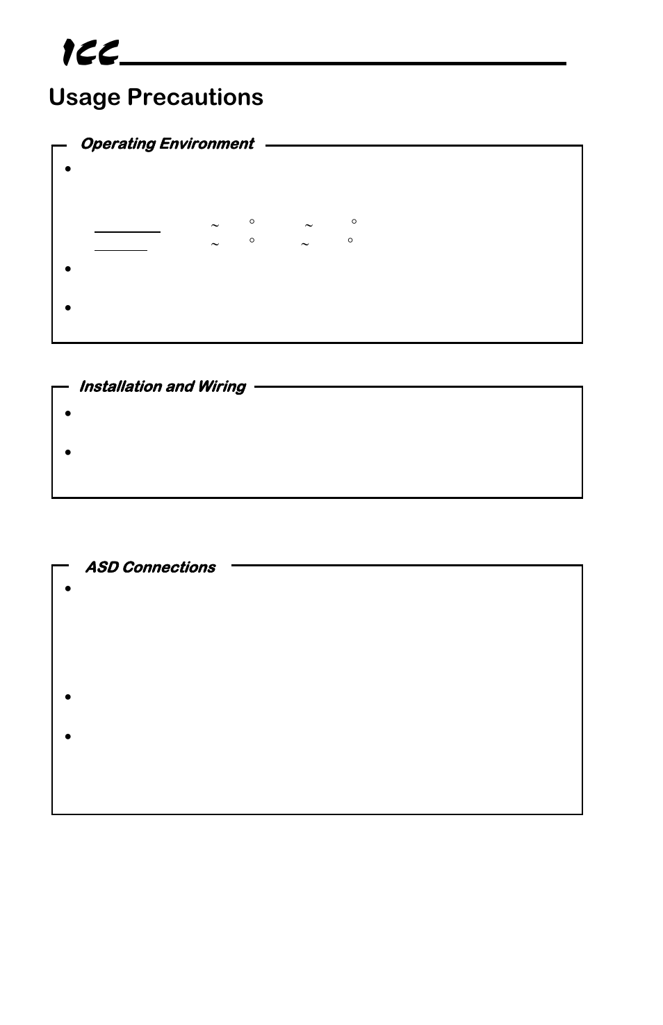 Usage precautions | Toshiba Multiprotocol Ethernet Interface for Toshiba G9/VFAS1 Adjustable Speed Drives ASD-G9ETH User Manual | Page 3 / 116