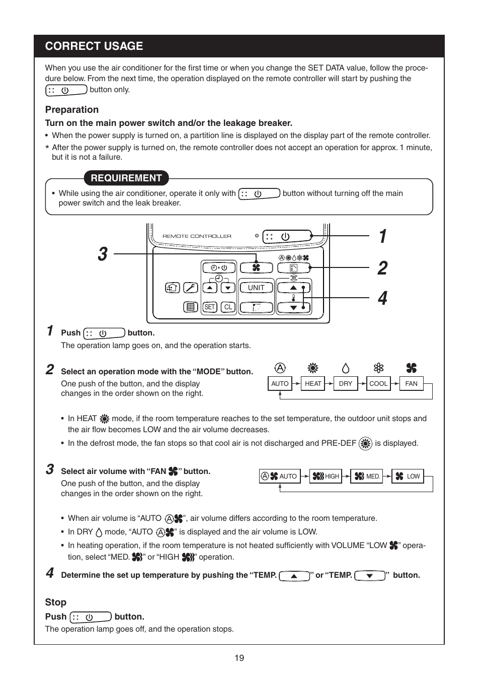 Correct usage | Toshiba RAV-SM1100UT-E User Manual | Page 22 / 80