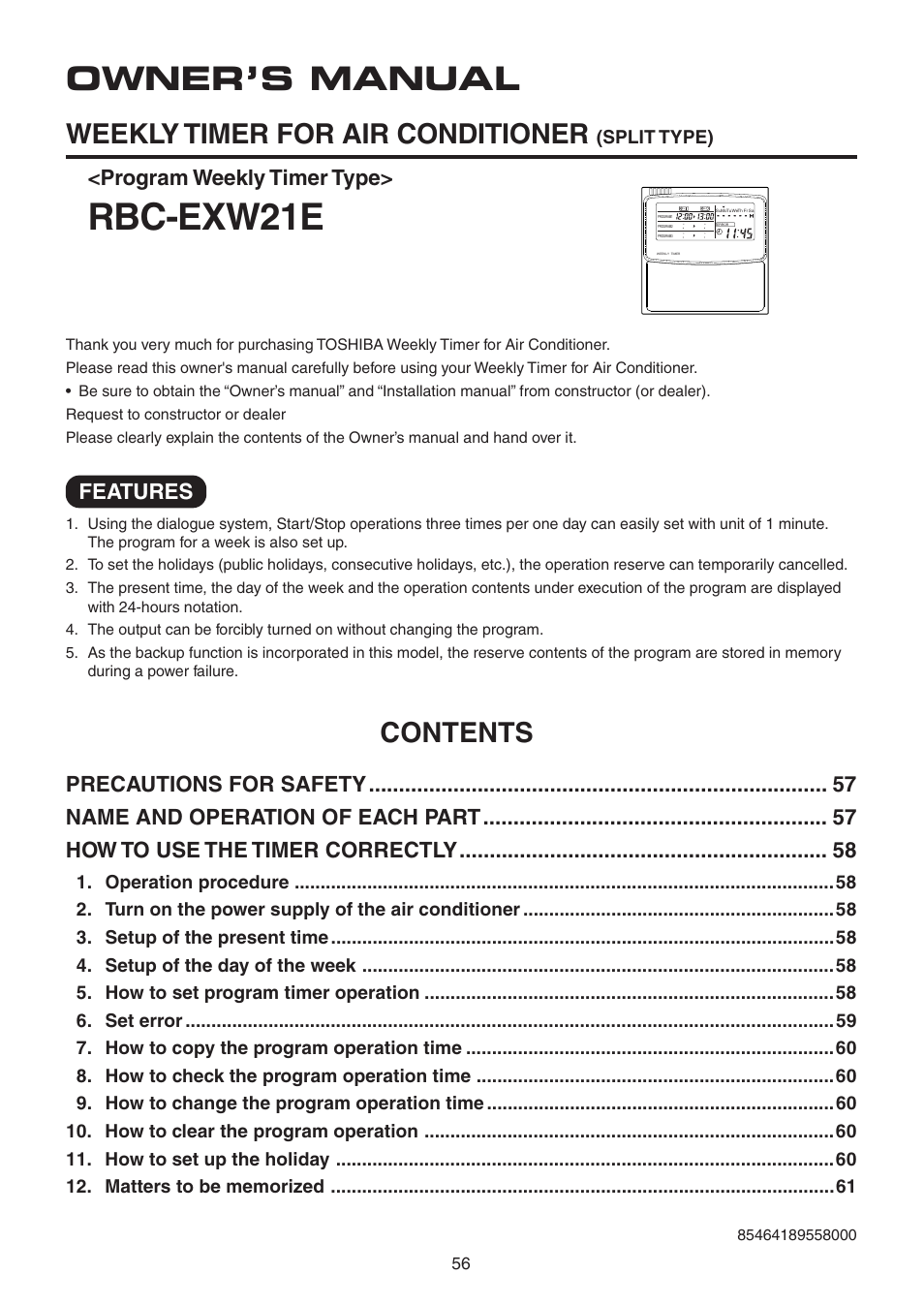 Toshiba RAV-SM1100UT-E User Manual | Page 59 / 80