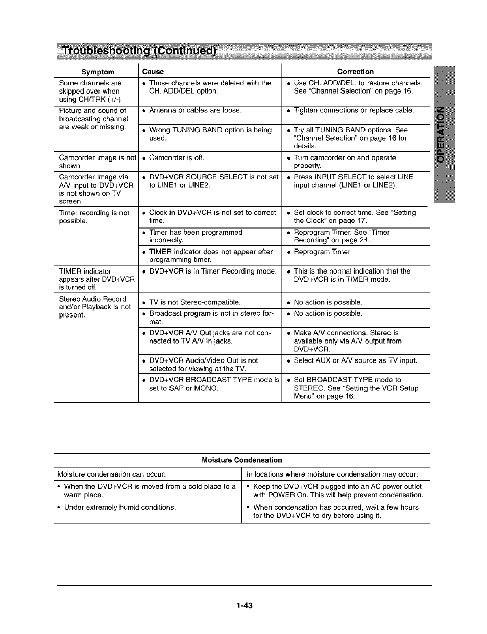 Troubleshooting (continued) | Toshiba SD-V290-S-TU User Manual | Page 41 / 46