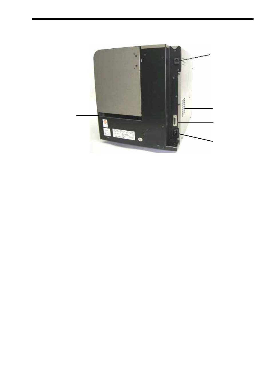 3 rear view (model with a lan interface) | Toshiba B-SX600 SERIES User Manual | Page 12 / 109