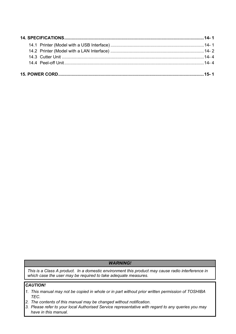 Toshiba B-SX600 SERIES User Manual | Page 7 / 109