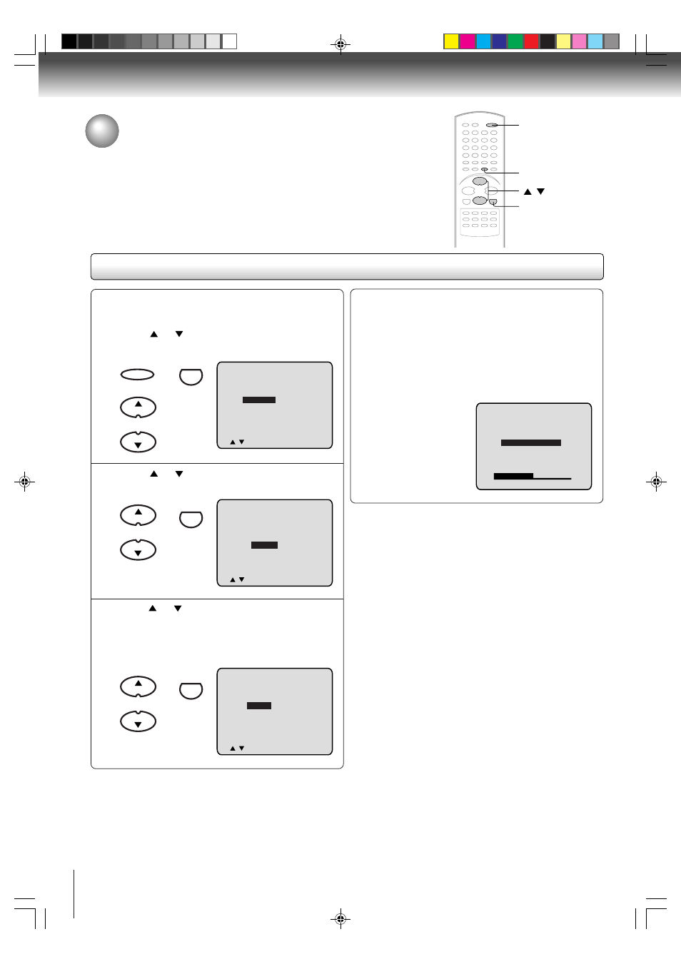 Starting setup | Toshiba MD20P3 User Manual | Page 18 / 48