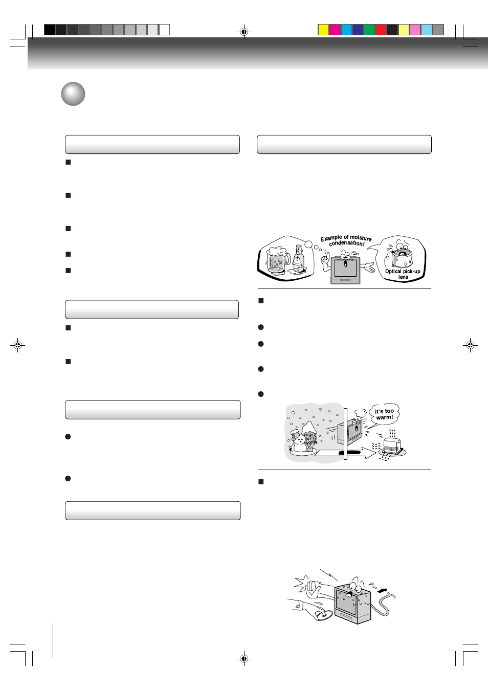 Precautions | Toshiba MD20P3 User Manual | Page 6 / 48