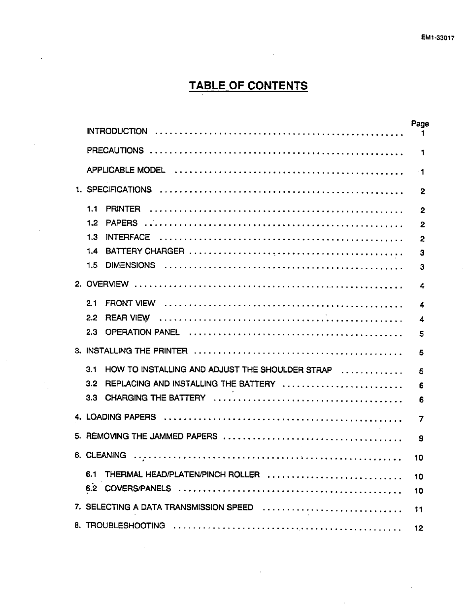 Toshiba TEC B-411 SERIES User Manual | Page 3 / 20