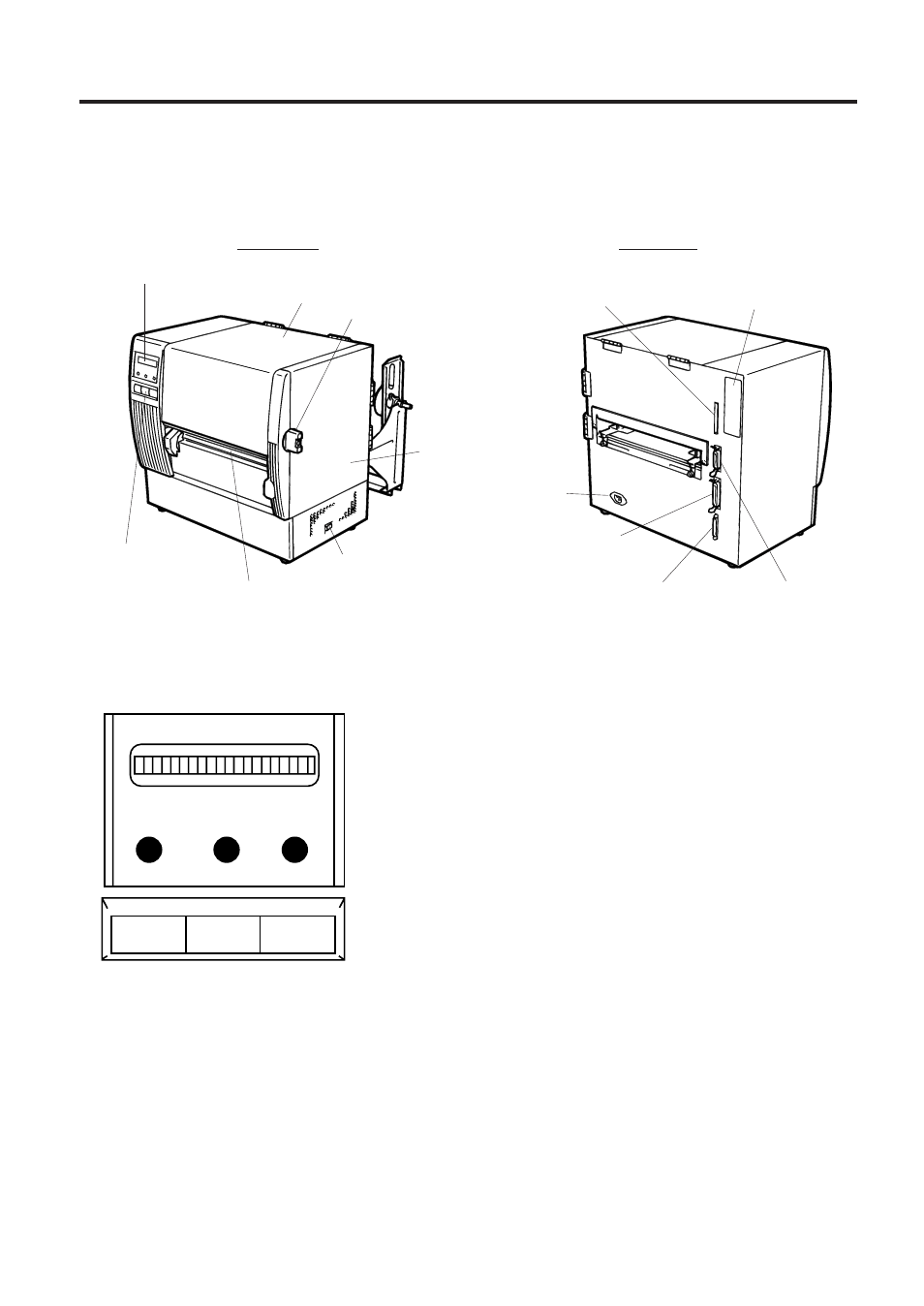 Overview, 1 front/rear view, 2 operation panel | Toshiba TEC B-670 SERIES User Manual | Page 10 / 34