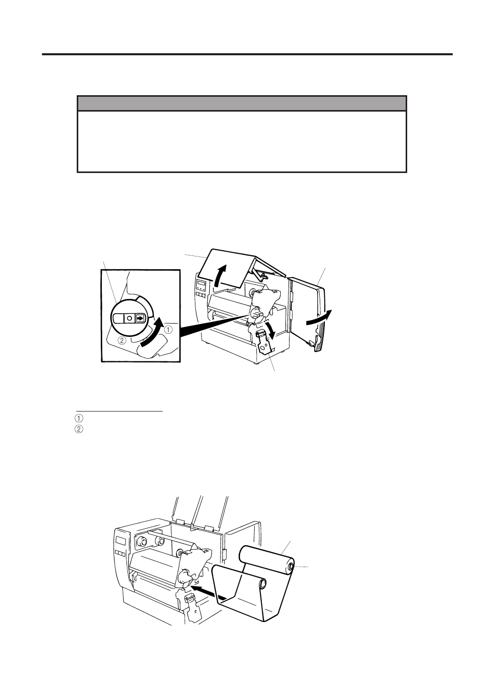 Loading the ribbon | Toshiba TEC B-670 SERIES User Manual | Page 14 / 34