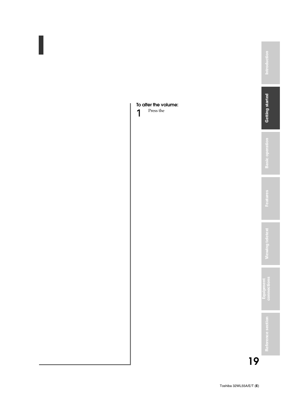 Toshiba 32WL55T User Manual | Page 19 / 44