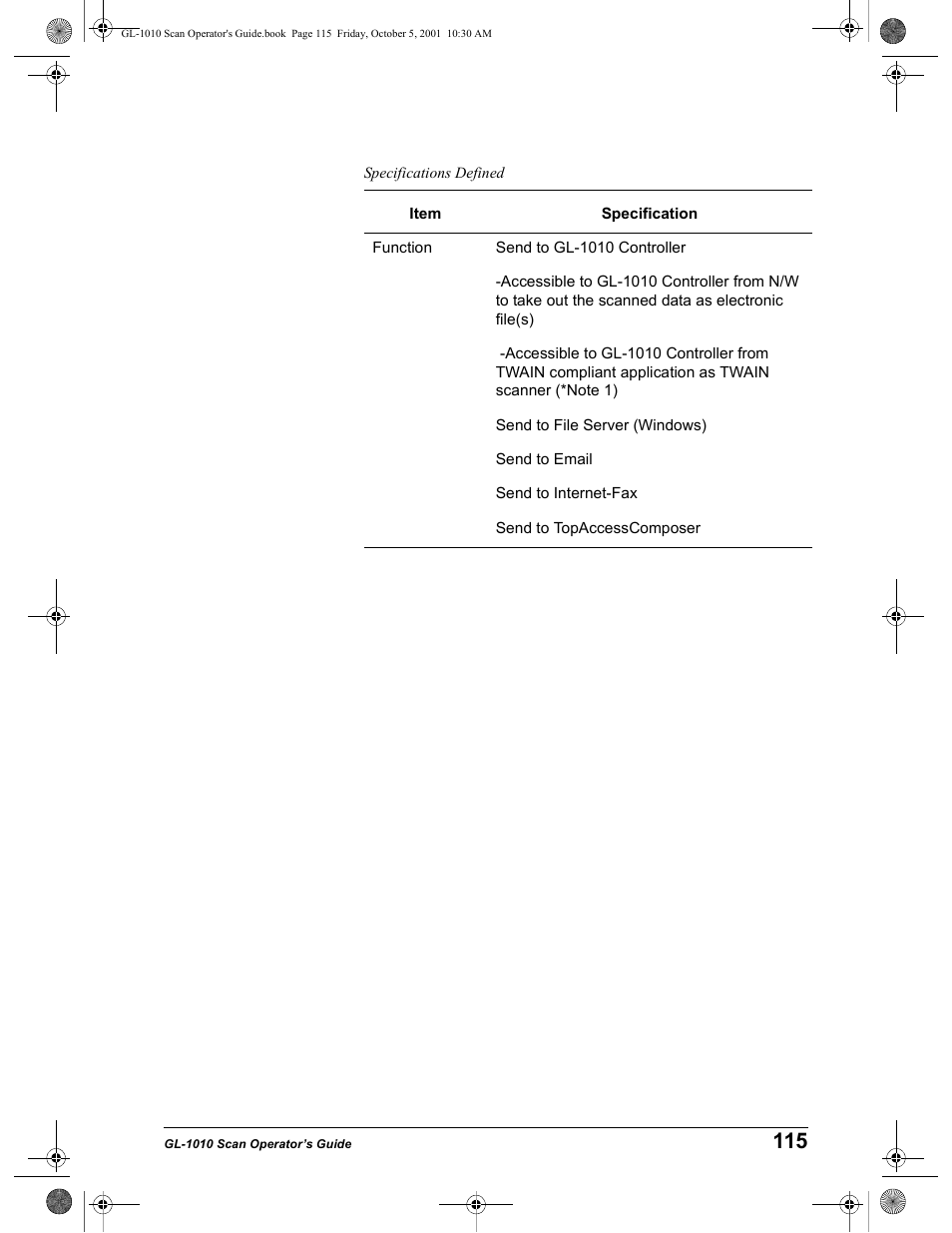 Toshiba GL-1010 User Manual | Page 115 / 126