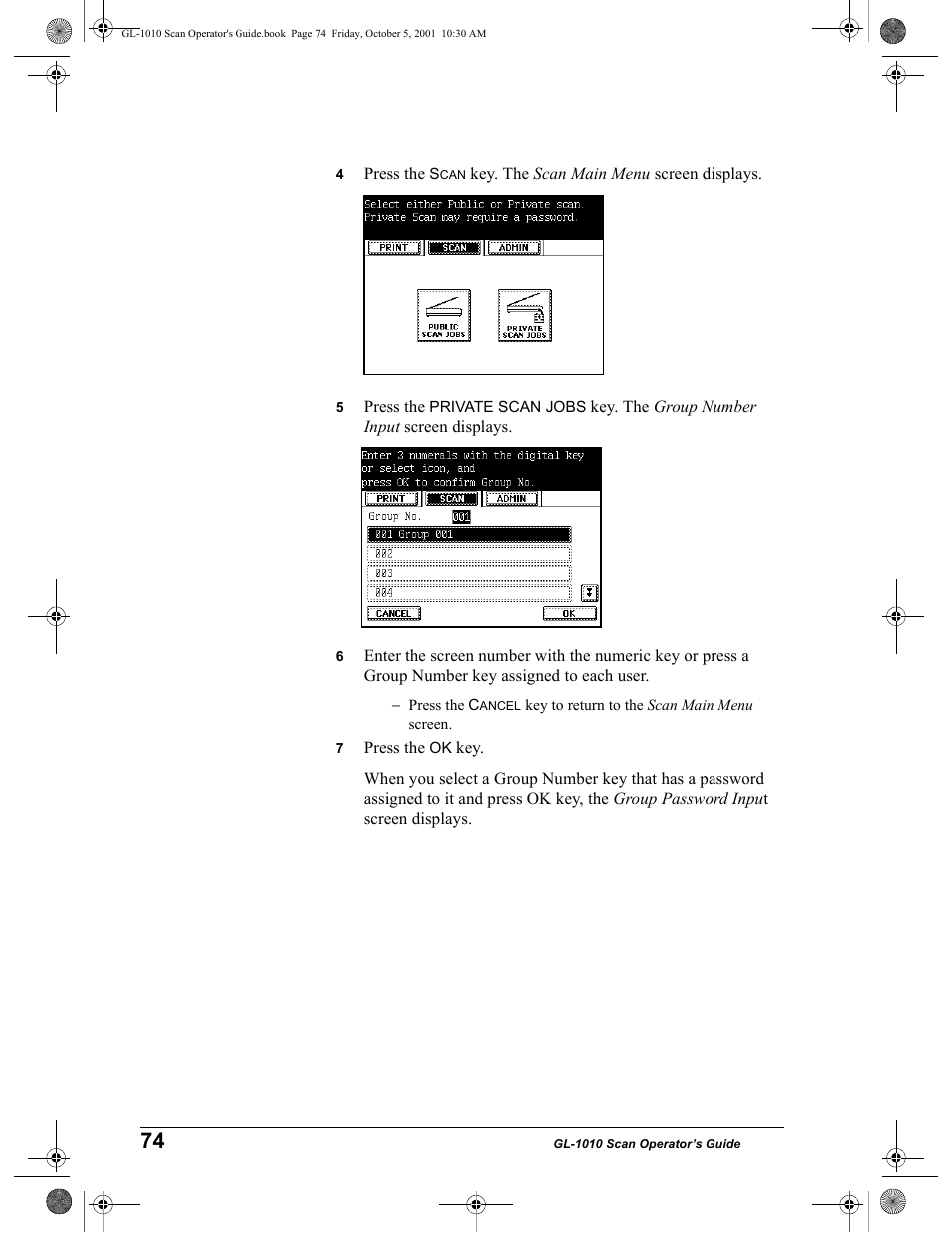 Toshiba GL-1010 User Manual | Page 74 / 126