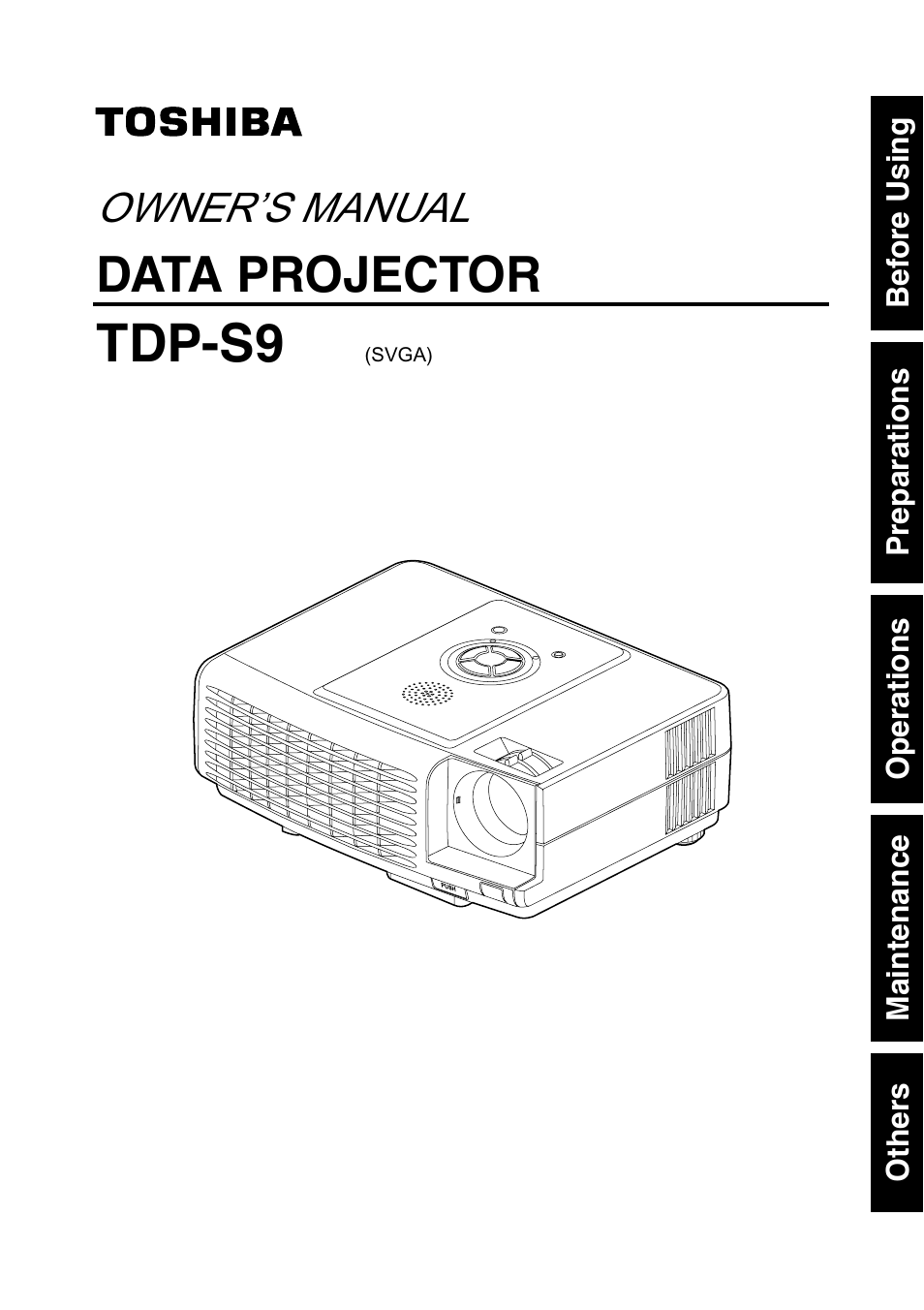 Toshiba TDP-S9 User Manual | 43 pages