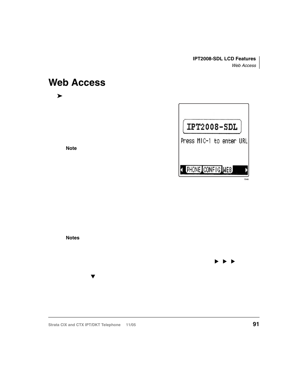 Web access | Toshiba Strata DKT User Manual | Page 105 / 153