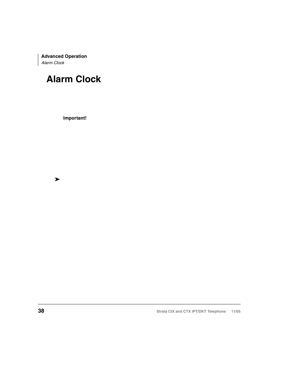 Alarm clock | Toshiba Strata DKT User Manual | Page 52 / 153