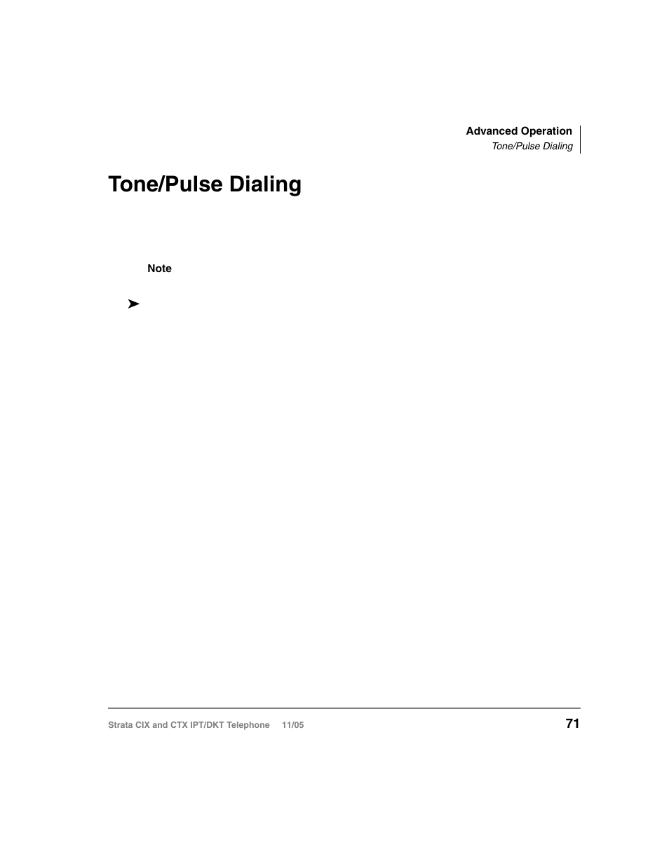 Tone/pulse dialing | Toshiba Strata DKT User Manual | Page 85 / 153