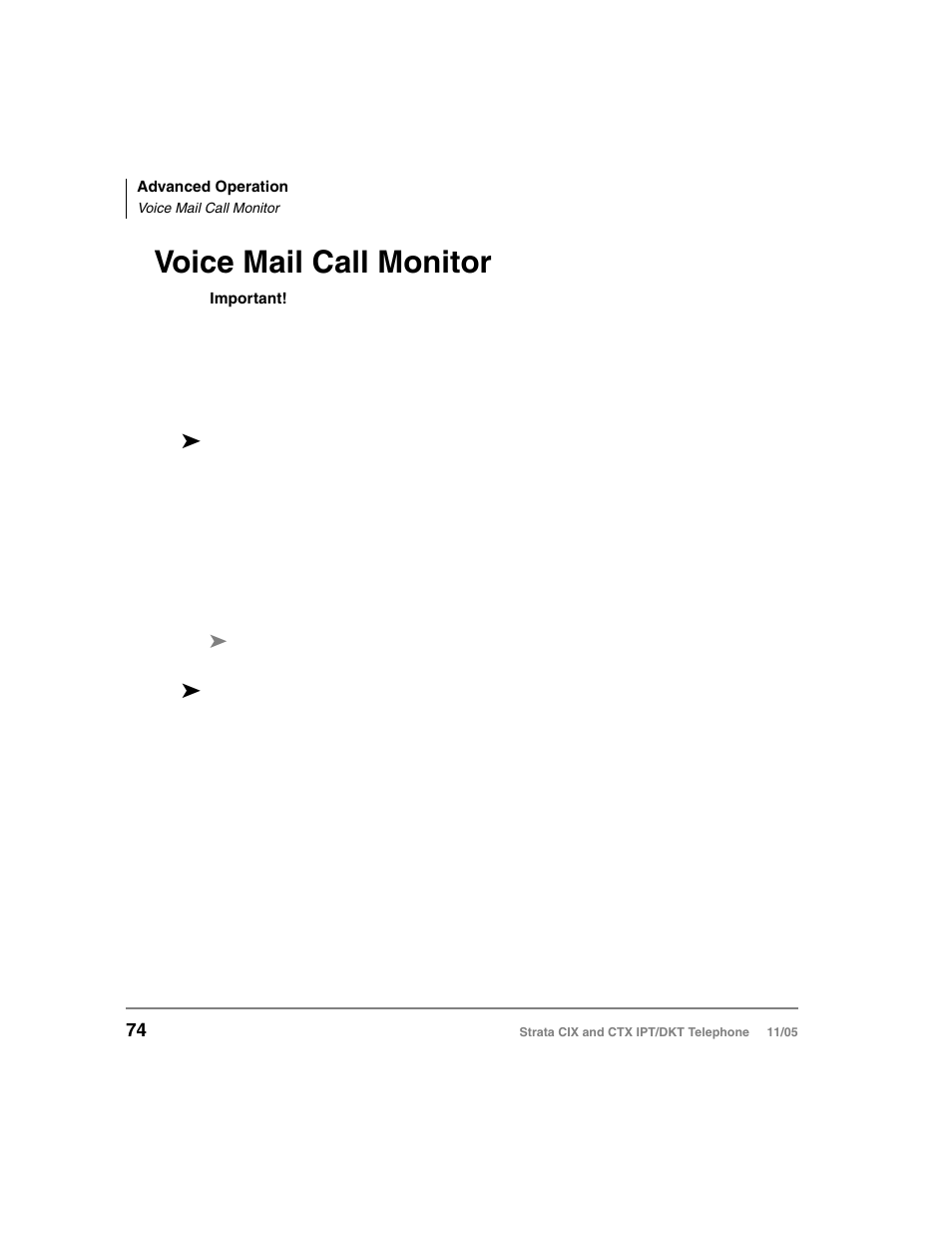 Voice mail call monitor | Toshiba Strata DKT User Manual | Page 88 / 153