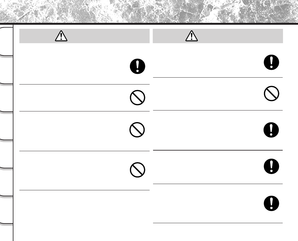 Caution, Safety precautions (continued) | Toshiba PDR-M81 User Manual | Page 16 / 142
