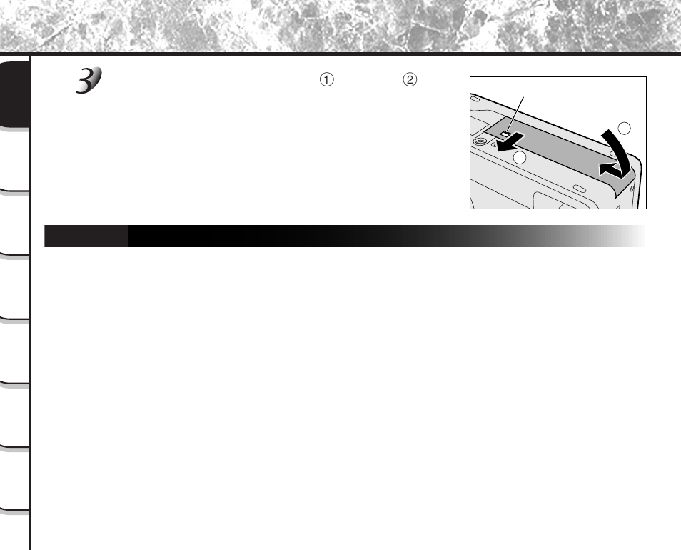 Installing the batteries (continued), Removing the batteries, Close the battery cover, slide it 1 , and lock 2 | Toshiba PDR-M81 User Manual | Page 30 / 142