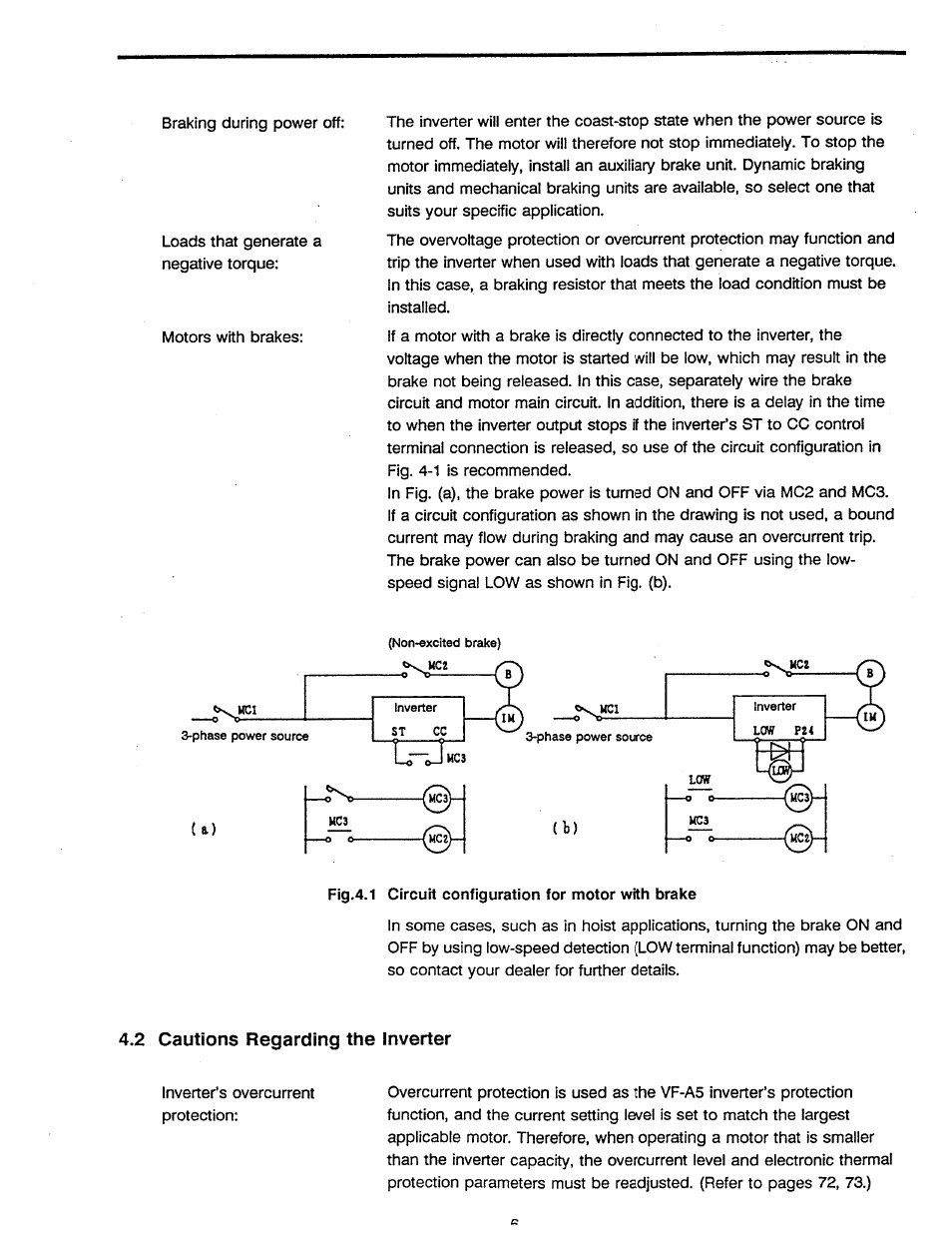 2 cautions regarding the inverter | Toshiba Tosvert VF-A5 User Manual | Page 12 / 149