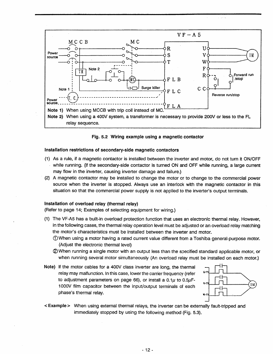 Toshiba Tosvert VF-A5 User Manual | Page 18 / 149