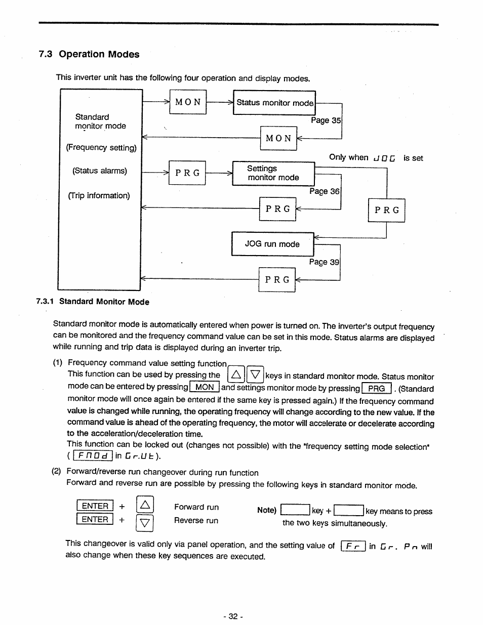 3 operation modes, Operation modes | Toshiba Tosvert VF-A5 User Manual | Page 38 / 149