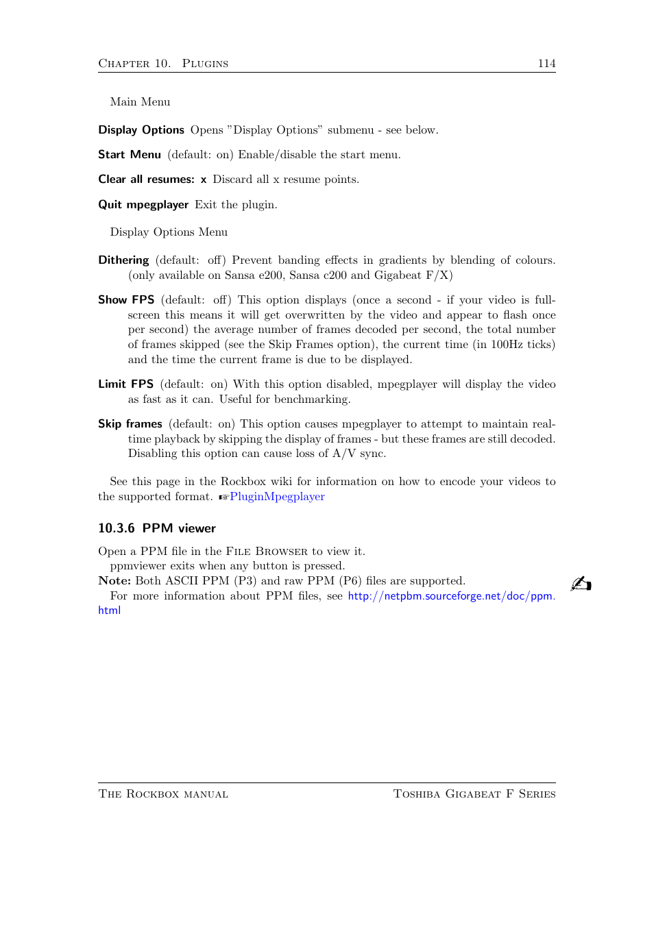 Ppm viewer, 6 ppm viewer | Toshiba Rockbox F Series User Manual | Page 114 / 177