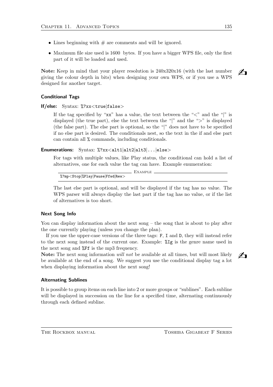 Toshiba Rockbox F Series User Manual | Page 135 / 177