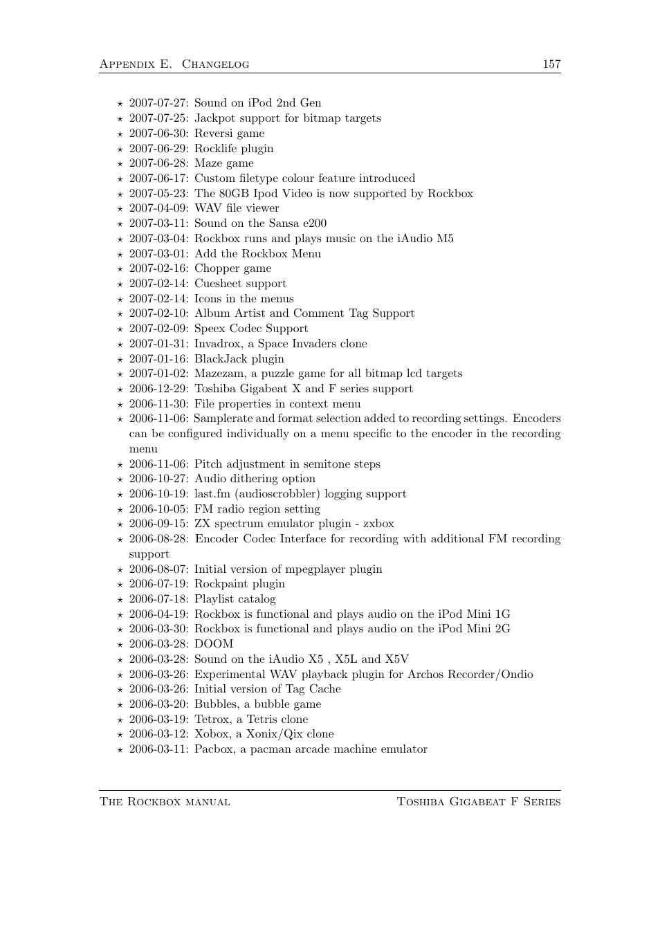 Toshiba Rockbox F Series User Manual | Page 157 / 177