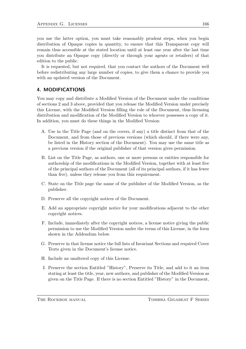 Toshiba Rockbox F Series User Manual | Page 166 / 177