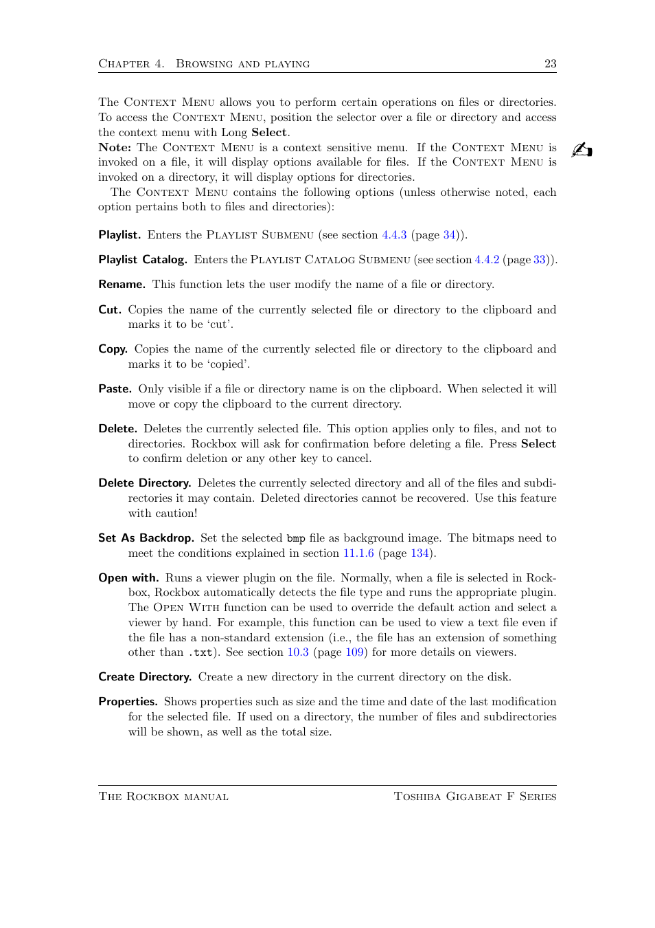Toshiba Rockbox F Series User Manual | Page 23 / 177