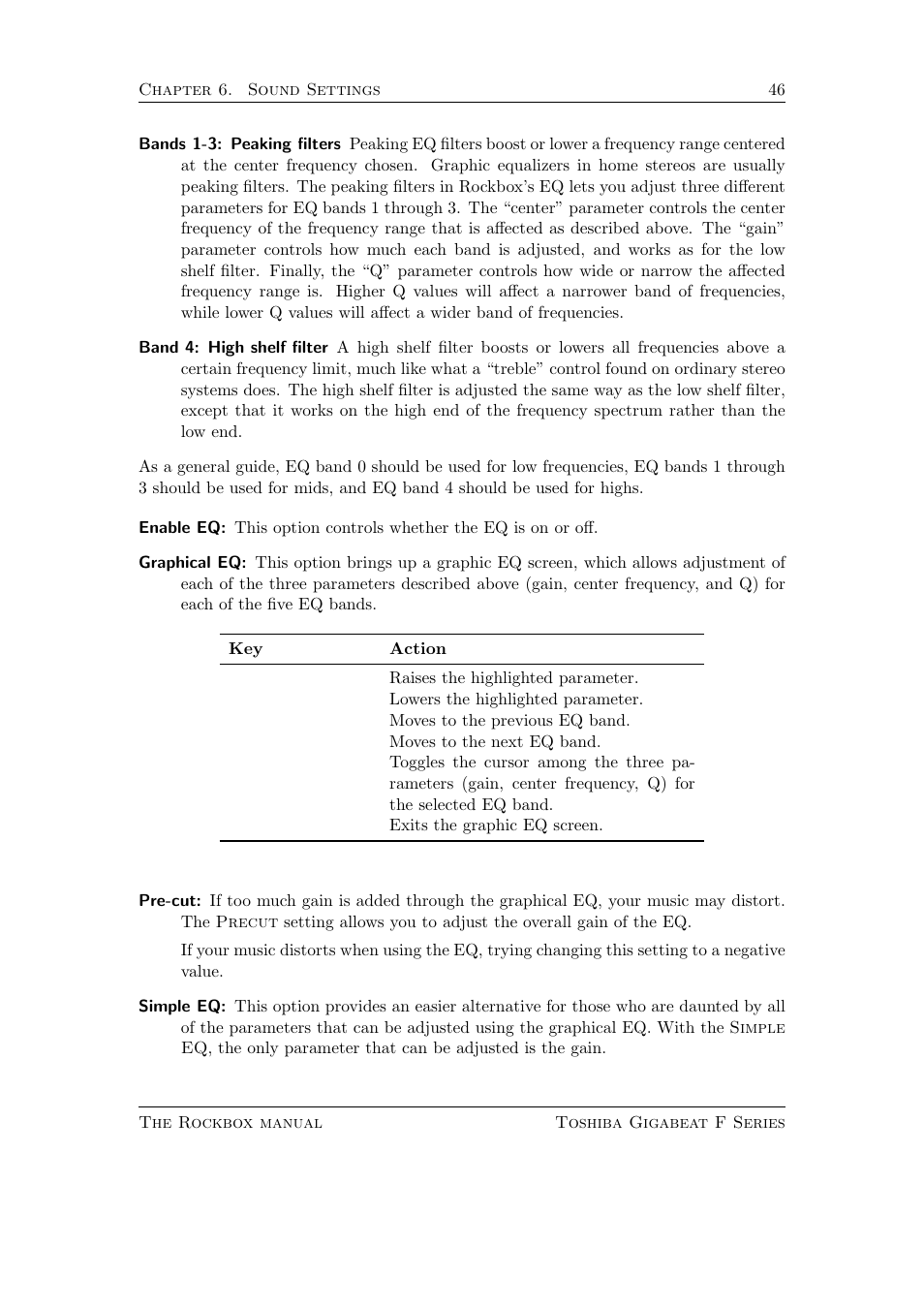 Toshiba Rockbox F Series User Manual | Page 46 / 177