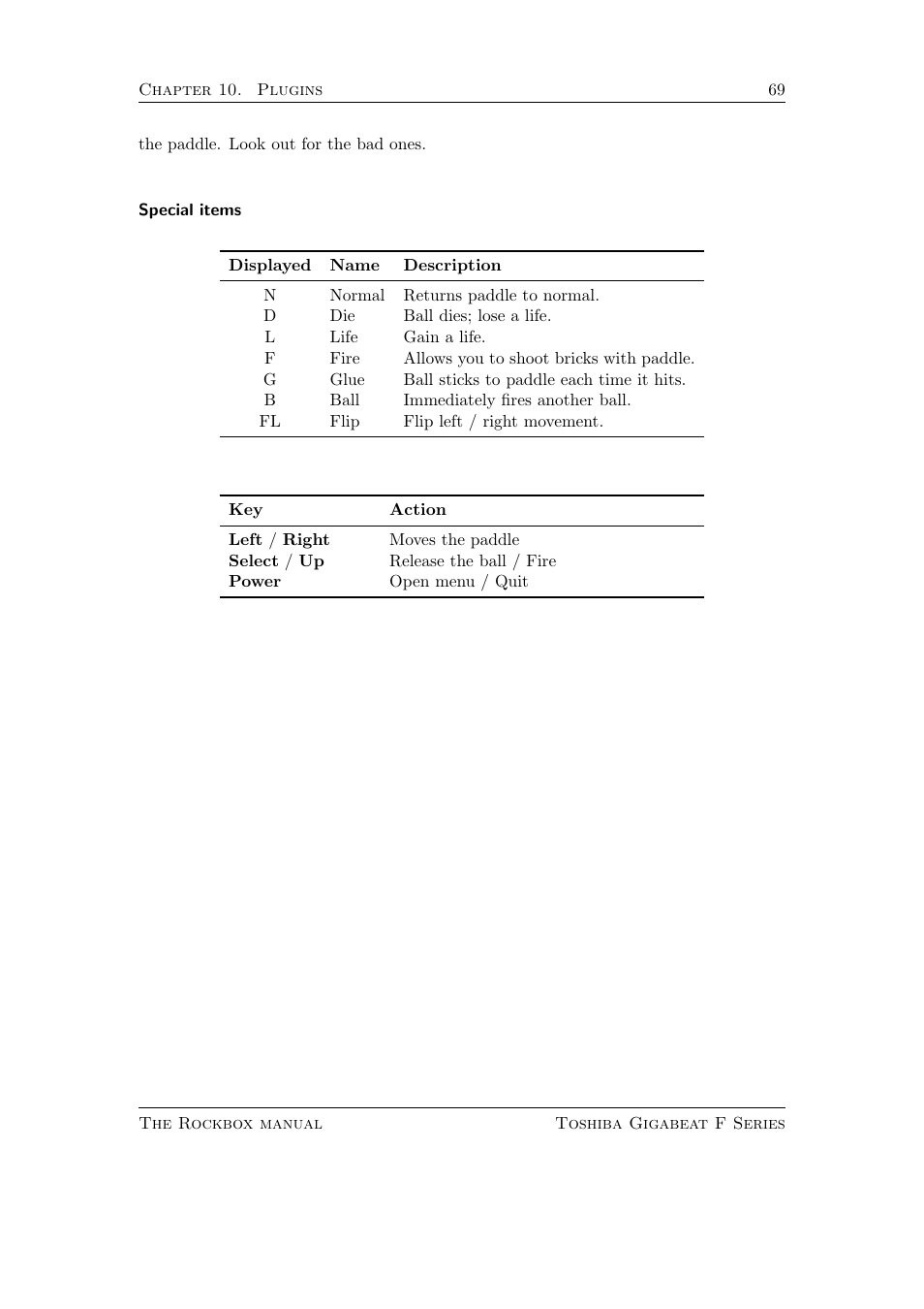 Toshiba Rockbox F Series User Manual | Page 69 / 177