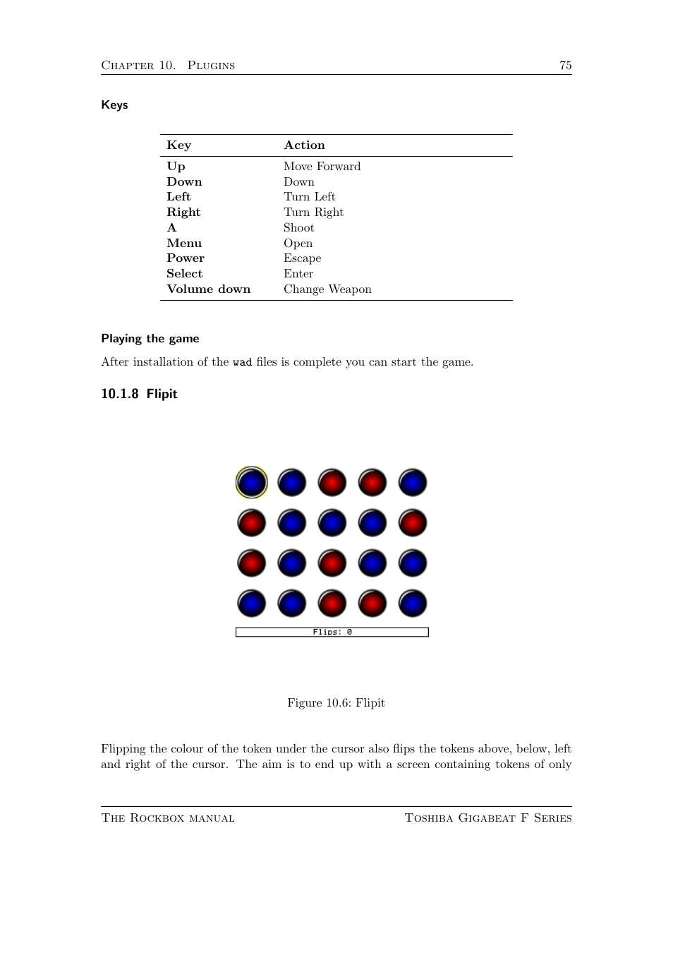 Flipit, 8 flipit | Toshiba Rockbox F Series User Manual | Page 75 / 177
