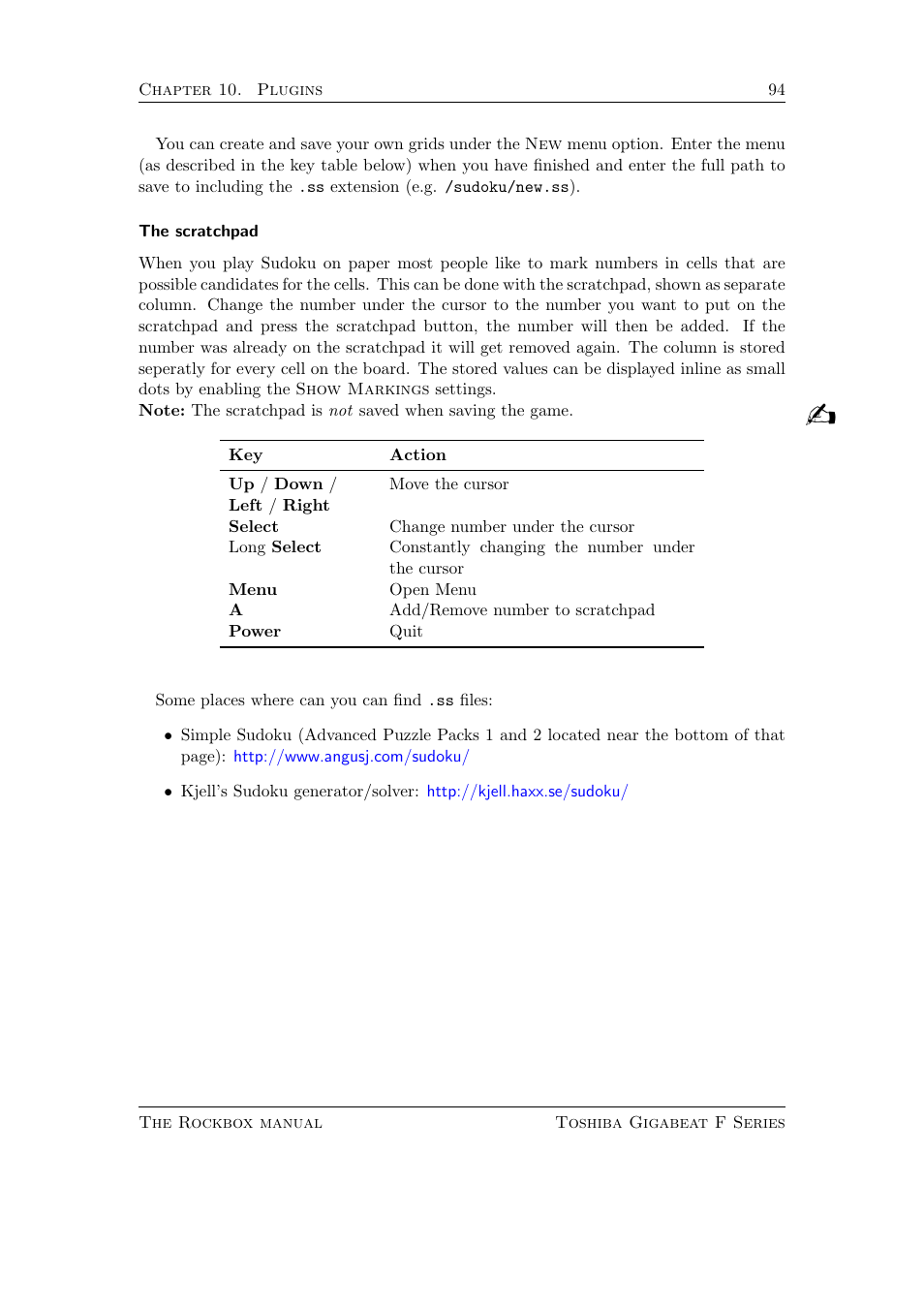 Toshiba Rockbox F Series User Manual | Page 94 / 177