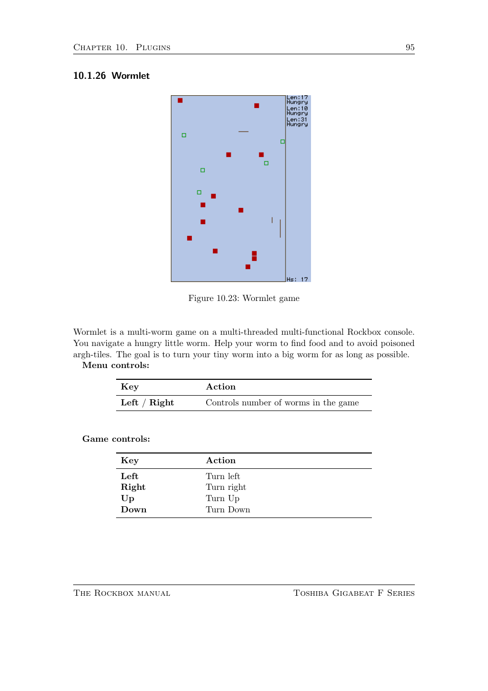 Wormlet, 26 wormlet | Toshiba Rockbox F Series User Manual | Page 95 / 177