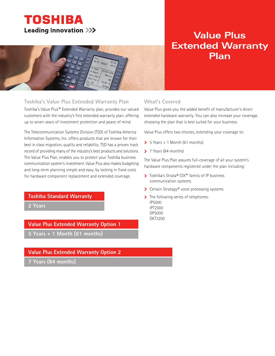Toshiba IPT2000 User Manual | 2 pages