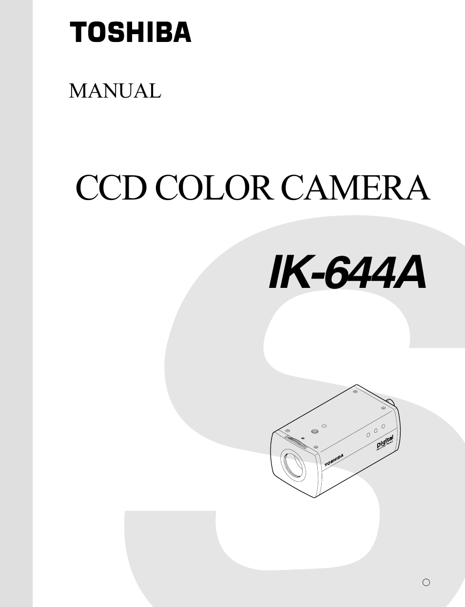 Toshiba IK-644A User Manual | 9 pages
