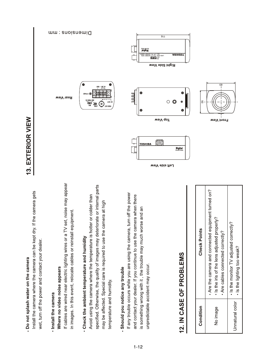 Toshiba IK-644A User Manual | Page 8 / 9