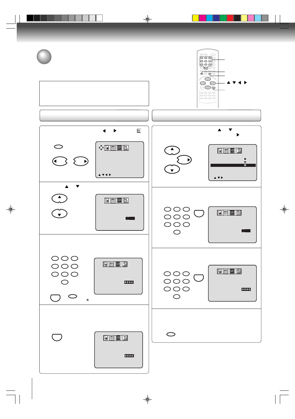 Setting the v-chip | Toshiba MD20P1 User Manual | Page 24 / 48