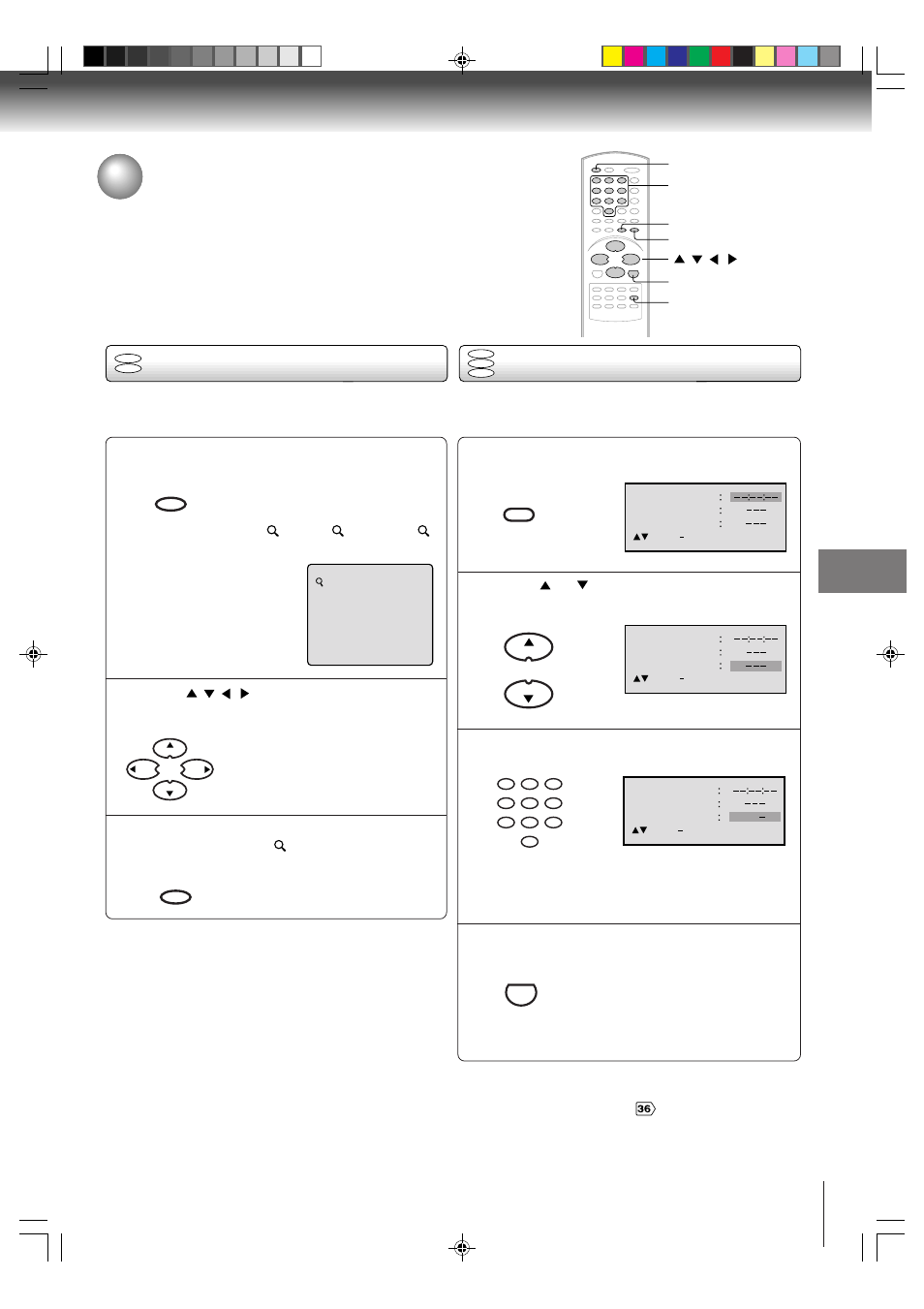 Zooming/locating desired scene, Zooming, Locating desired scene | Toshiba MD20P1 User Manual | Page 31 / 48