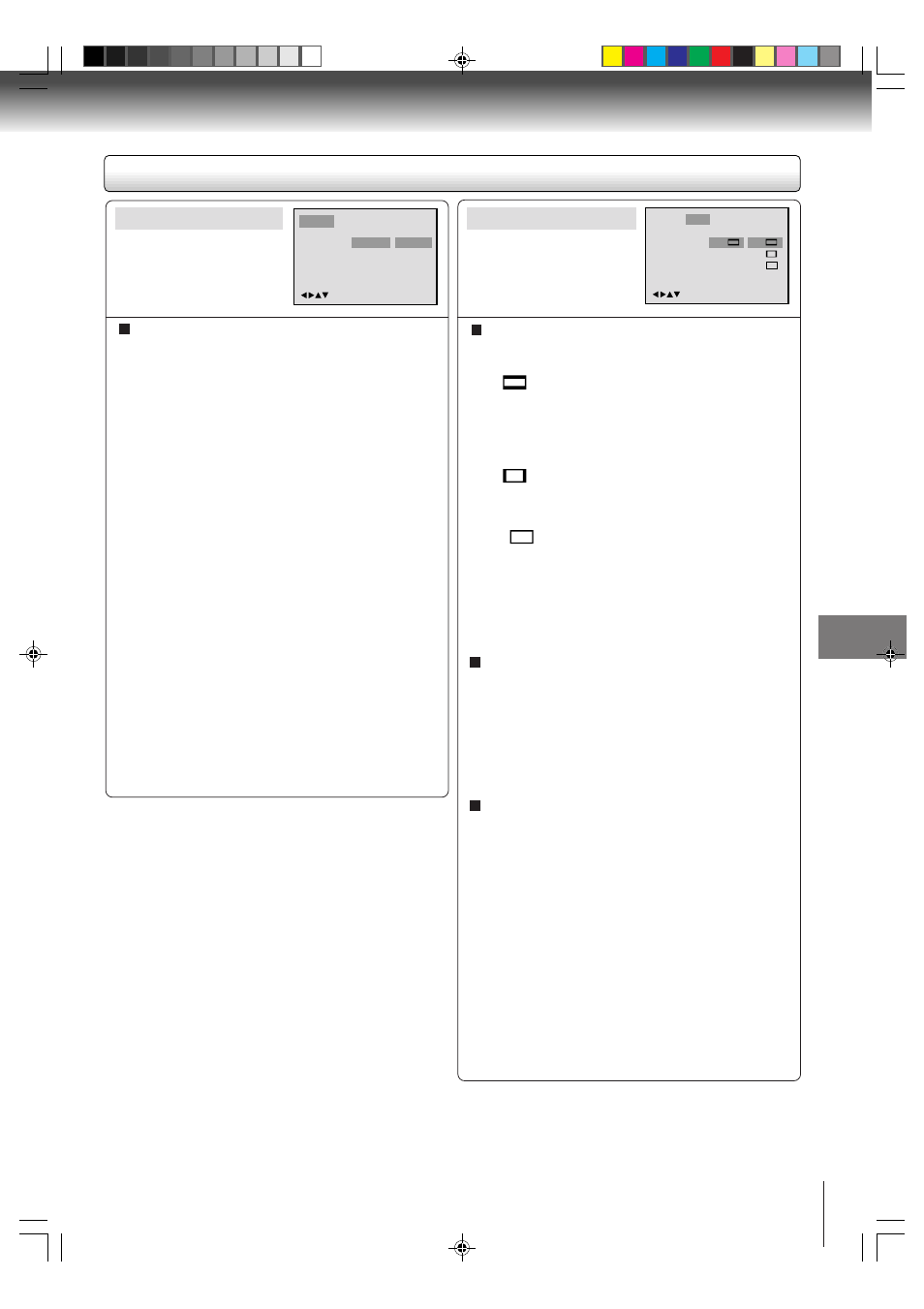 Setting details, Language picture | Toshiba MD20P1 User Manual | Page 39 / 48