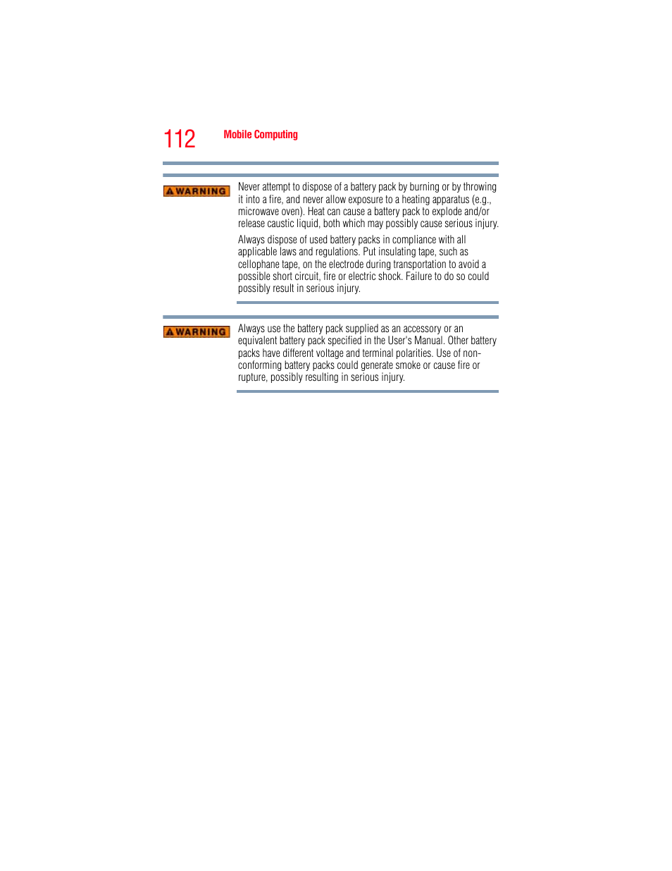 Toshiba A205 User Manual | Page 112 / 237