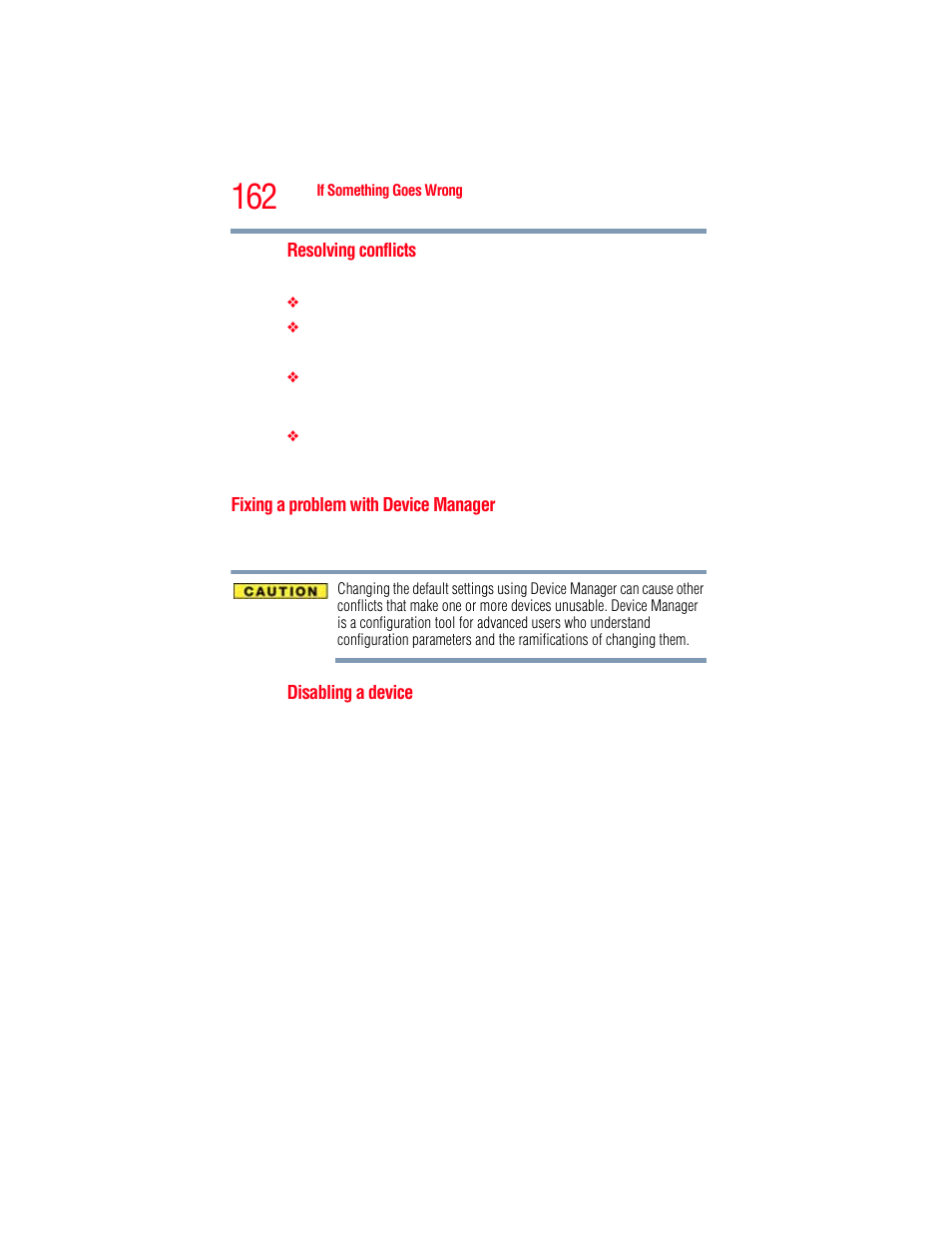Fixing a problem with device manager | Toshiba A205 User Manual | Page 162 / 237