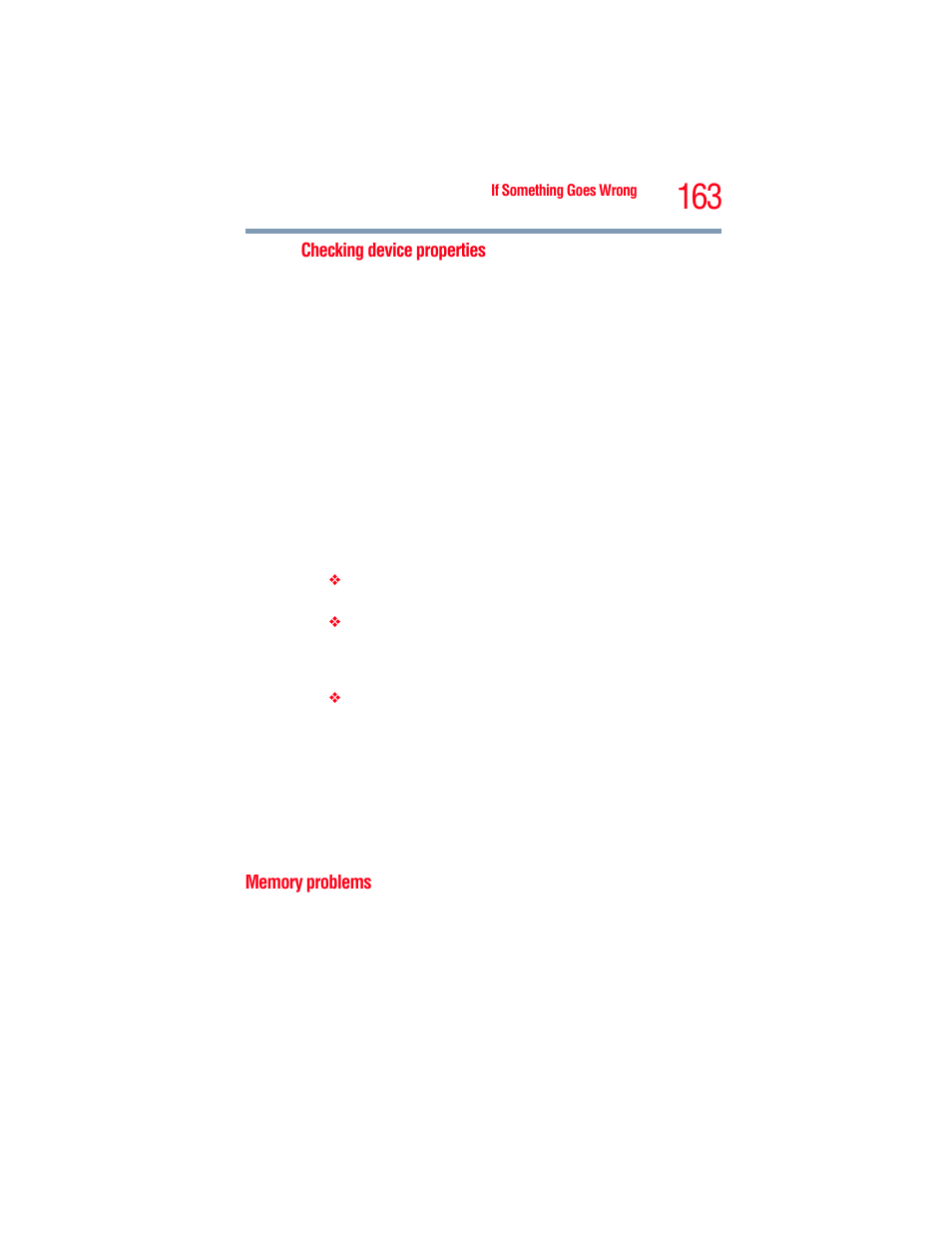 Memory problems | Toshiba A205 User Manual | Page 163 / 237