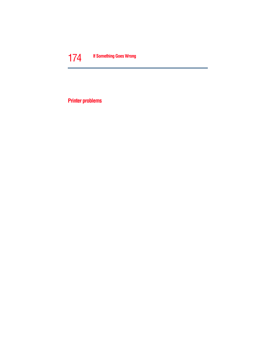Printer problems | Toshiba A205 User Manual | Page 174 / 237