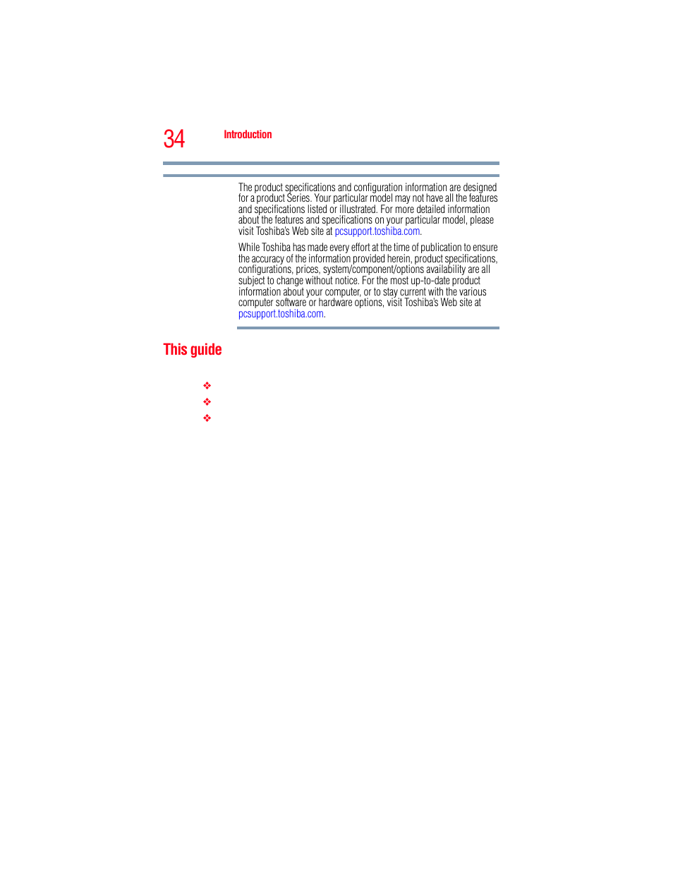 This guide | Toshiba A205 User Manual | Page 34 / 237