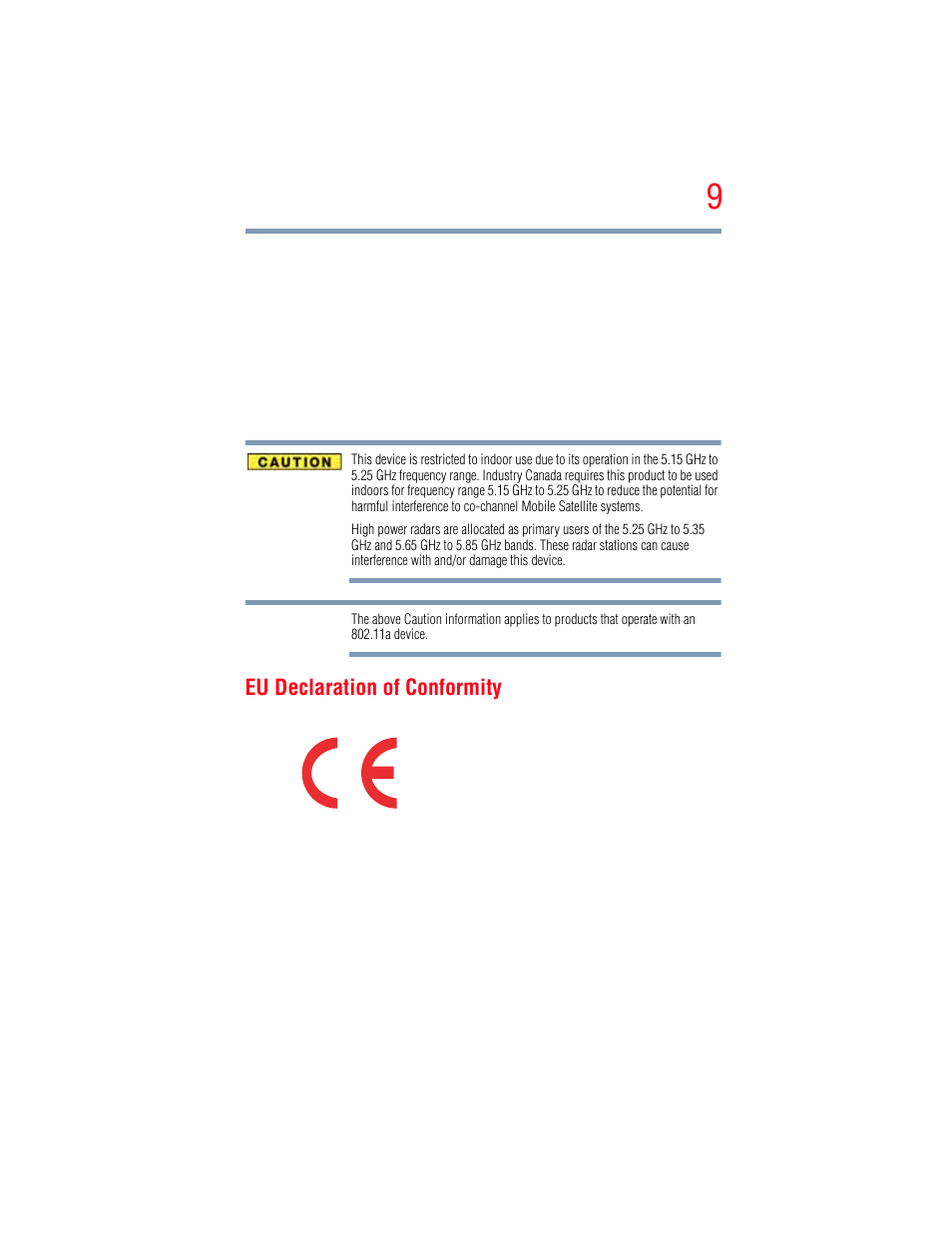 Eu declaration of conformity | Toshiba A205 User Manual | Page 9 / 237