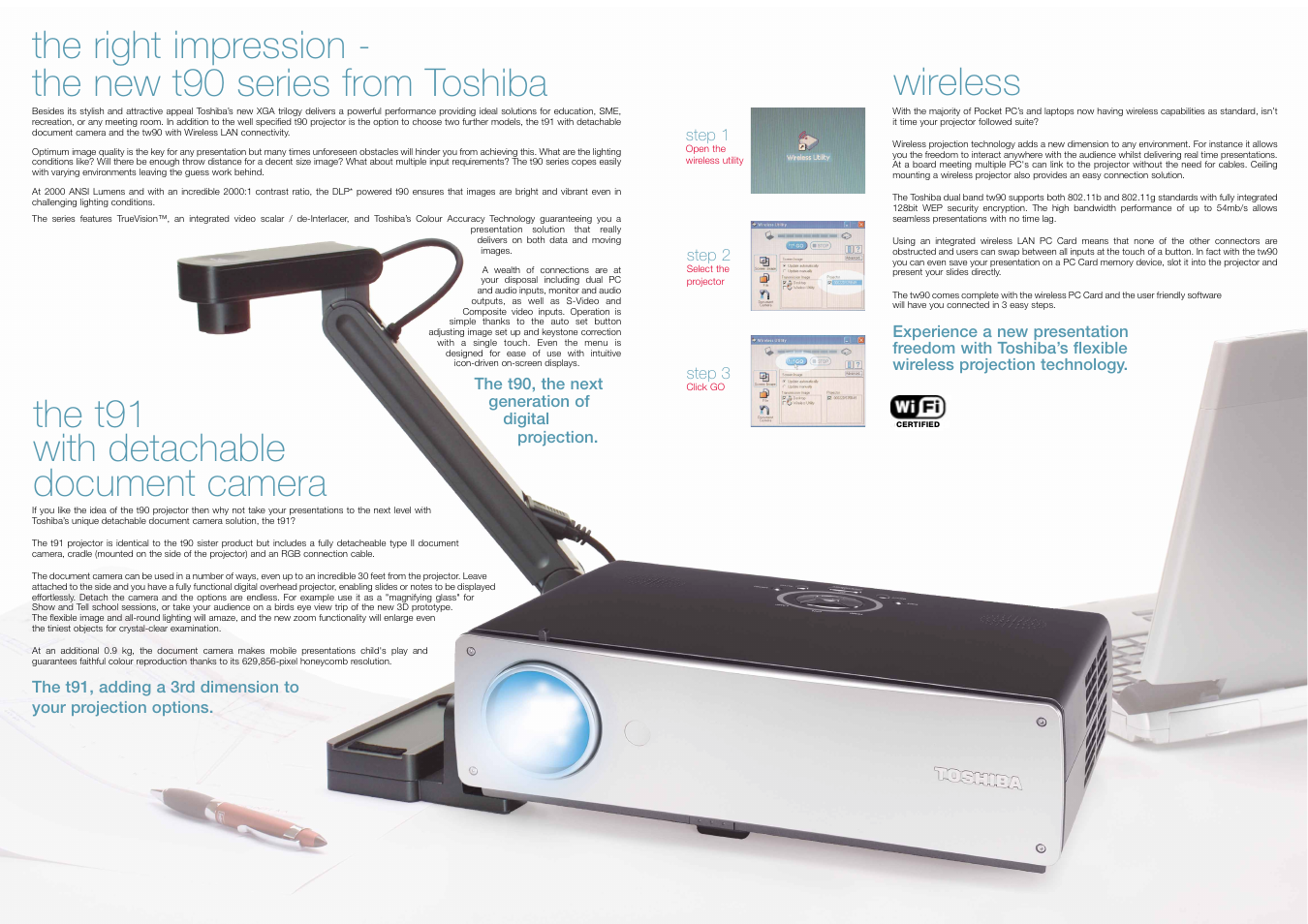 Wireless | Toshiba t90 User Manual | Page 2 / 2