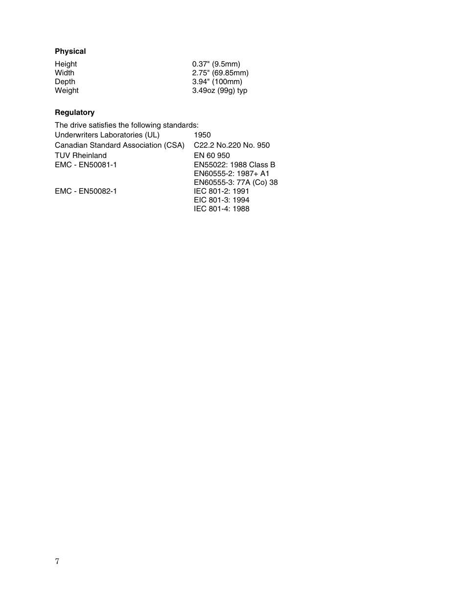 Toshiba MK1214GAP User Manual | Page 9 / 11