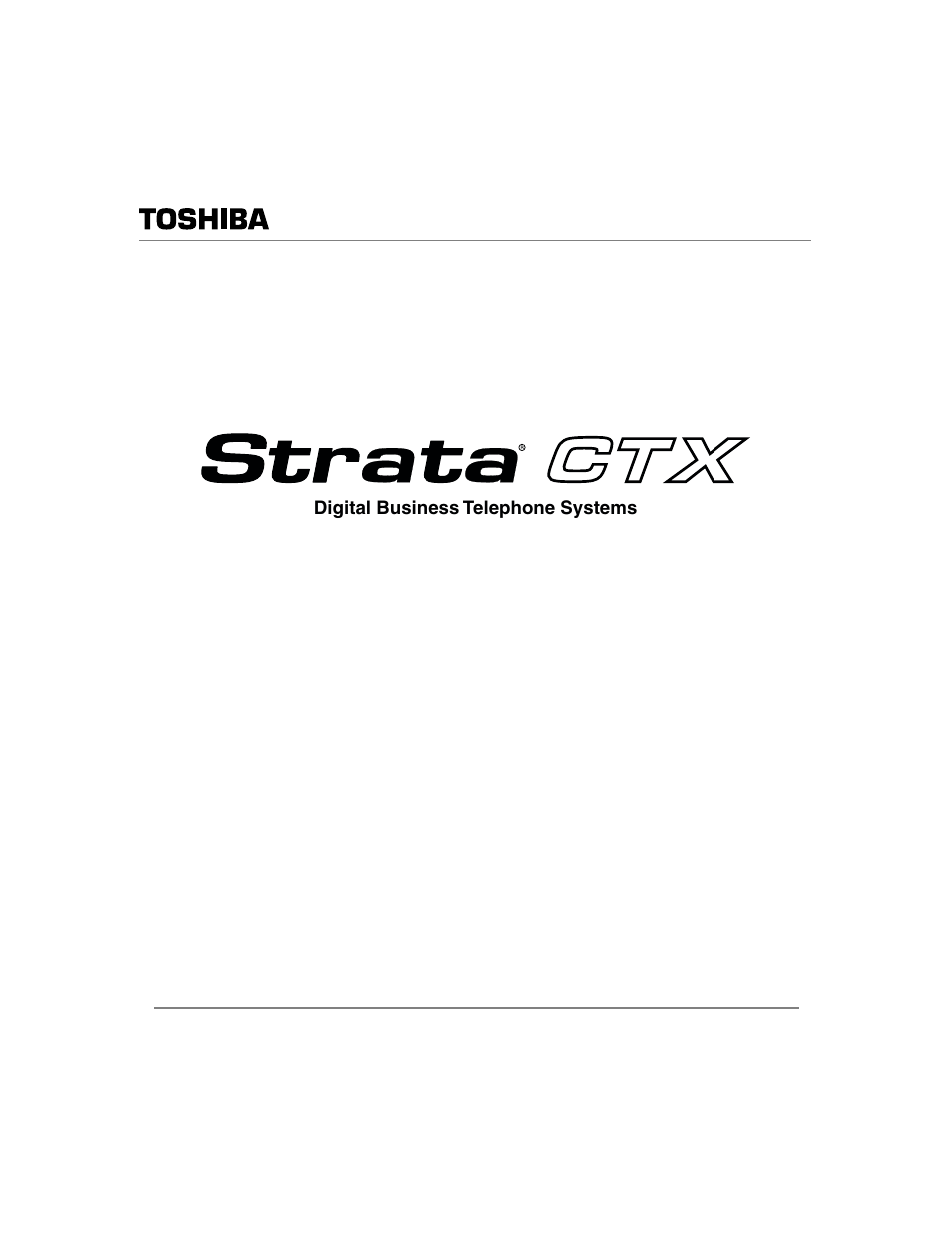 Toshiba STRATA CTX DKT2004-CT User Manual | 77 pages